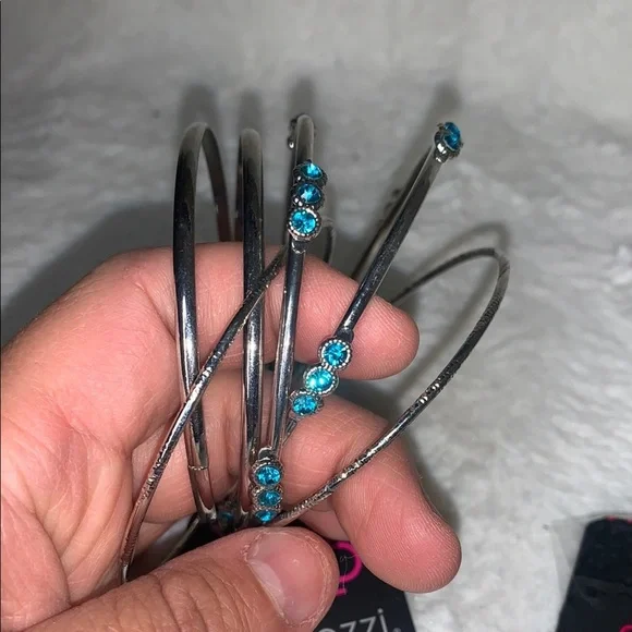 NWT Paparazzi Purple and Silver Necklace Set - Picture 4 of 5